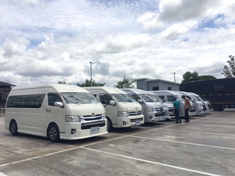 Our clean Toyota Commuter van ready for service